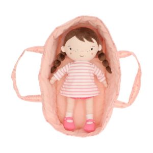 Bambola Lola con Cesta Rosa Personalizzabile – Monnëka