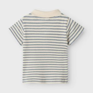 SET POLO E SHORT RIGATO/VERDE – NAME IT