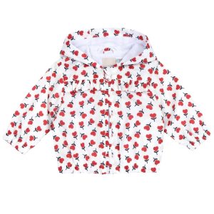 Giubbino a vento B.co con Cuori Rossi – Chicco