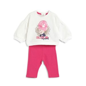 SET T-SHIRT BIANCA con LEGGINS FUXIA – Chicco
