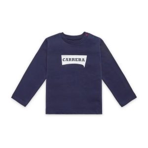 T-SHIRT M/L BLU CON LOGO B.CO – CARRERA