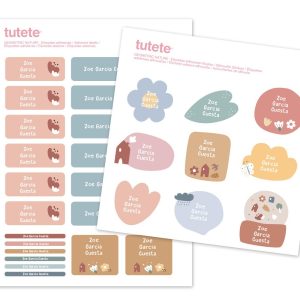 Etichette Adesive 29pz Geometric Nature – Tutete