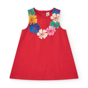 ABITO ROSSO CON FIORI – TUC TUC