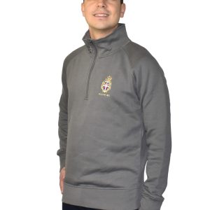 REALE CIRCOLO CANOTTIERI TEVERE REMO – Felpa 1/2 zip – Grigio
