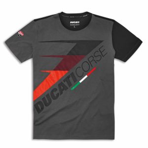 T-shirt – DC Speed grigio – nero Ducati