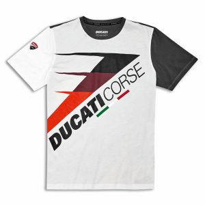 T-shirt – DC Speed nero – bianca Ducati