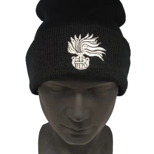 Berrettino in maglia Carabinieri fiamma argento