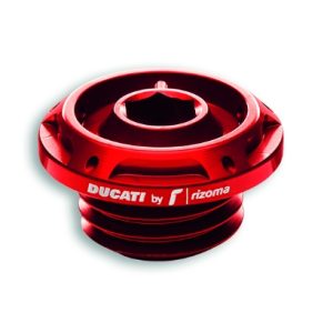 Tappo carico olio Ducati by Rizoma rosso