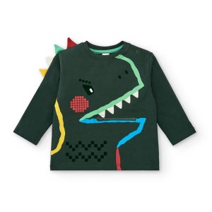 T-SHIRT VERDE CYBER DINO – TUC TUC