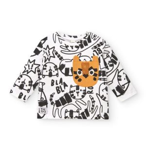 MAGLIETTA M/L CON TASCA ARANCIO -TUC TUC