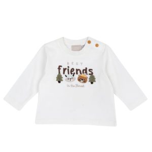 T-SHIRT M/L BIANCA RICAMO “FRIENDS” – Chicco