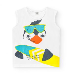 T-SHIRT A GIRO B.CA CON PINGUINO LAGUNA BEACH – TUC TUC