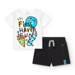 COMPLETO 2 PZ CON BERMUDA JEANS NERO – TUC TUC