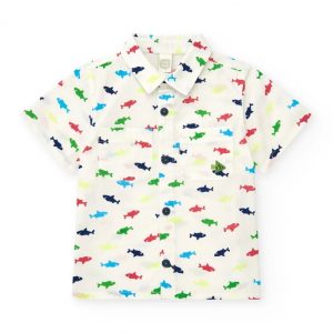 CAMICIA M/C B.CA CON SQUALI – TUC TUC