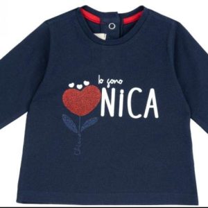 T.SHIRT M/L BLU STAMPA “UNICA” – CHICCO