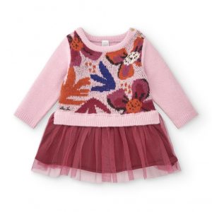 VESTITO ROSA CON TULLE FUCSIA SUPER NATURAL – Tuc tuc