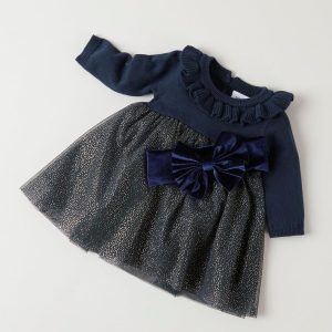 Abito Blu e Gonna con Glitter – Name it