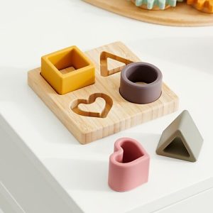 Puzzle Forme Geometriche Terra in Silicone Alimentare – Tickit