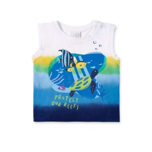 T-SHIRT A GIRO BLU OCEAN WONDERS – TUC TUC
