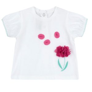 T-SHIRT M/C CON FIORE FUXIA – CHICCO