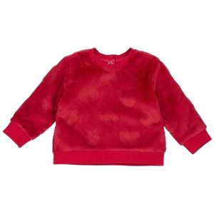FELPA CINIGLIA ROSSA CON CUORI – Chicco