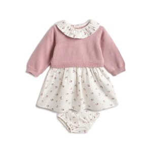 VESTINO IN FLANELLA BICOLORE CON FANT. FLOREALE – Chicco