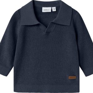 MAGLIONCINO CON COLLETTO BLU – Name it