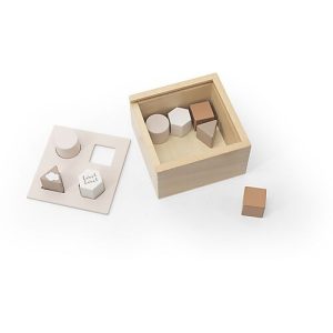 Scatola Forme Geometriche a Incastro in Legno FSC 18m+ – Label