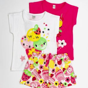 SET 2 T-SHIRT CON SHORT B.CO MULTICOLR – TUC TUC