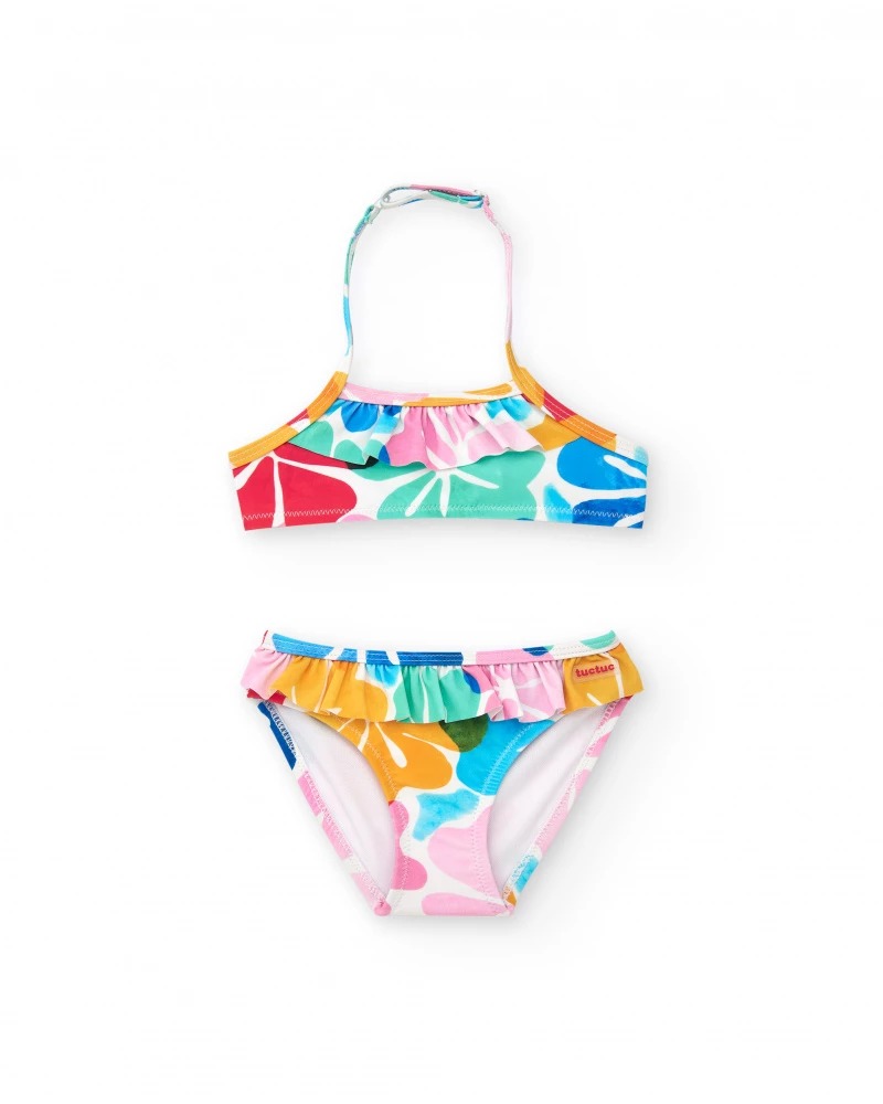 COSTUME DUE PEZZI A FIORI COLORATI – TUC TUC - immagine 3