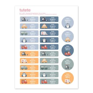 Etichette Termoadesive 25pz City Cars – Tutete