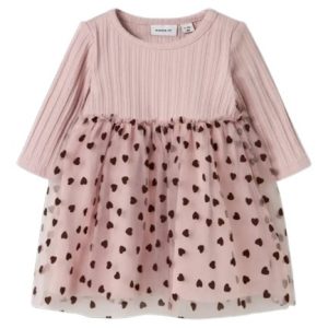 VESTITO ROSA M/L COSTINE CON TULLE  – Name it