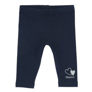 LEGGINS BLU LOGO CUORE GLITTER – CHICCO