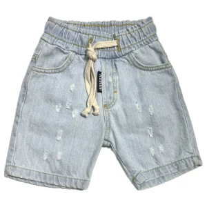 REBEL BERMUDA JEANS NEONATO CON ELASTICO IN VITA