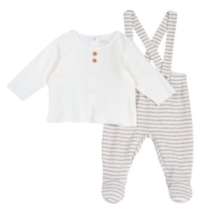 SET 2PZ SALOPETTE A QUADRI o RIGHE- CHICCO