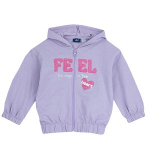 FELPA LILLA CON ZIP – CHICCO