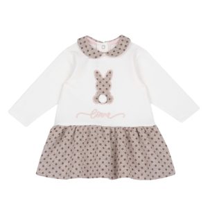 VESTITINO MANICA LUNGA CON POIS MARRONI – Chicco