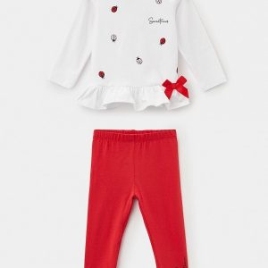 SET 2 PZ T-SHIRT M/L B.CA E LEGGINGS ROSSO – CHICCO