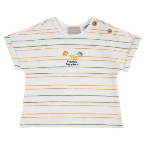 T-SHIRT M/C RIGHE VERDE/ORANGE – CHICCO