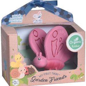 3-in-1 Sonaglio, Massaggiagengive, Gioco da Bagno Farfalla – Tikiri