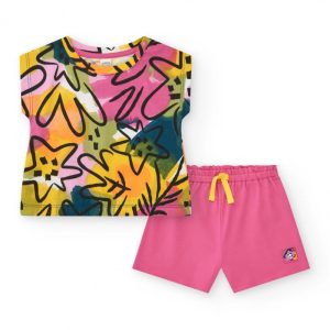 SET T-SHIRT FANTASIA E BERMUDA FUXIA – TUC TUC