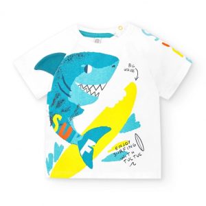 T-SHIRT M/C B.CA CON SQUALO LAGUNA BEACH – TUC TUC