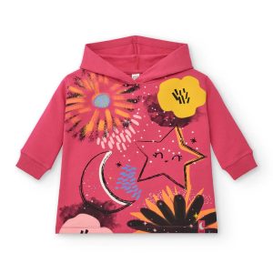 VESTITO FELPA FUCSIA COSMIC GIRL –  Tuc tuc