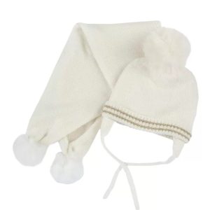 SCIARPA E CAPPELLO CON PONPON BIANCO – Chicco