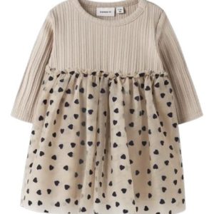 VESTITO BEIGE M/L COSTINE CON TULLE  – Name it