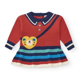 VESTITO TRICOT ROSSO BIG BRAINS – Tuc tuc