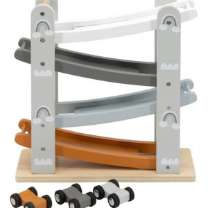 Pista per Macchinine in Legno + 3 Macchinine – Tryco