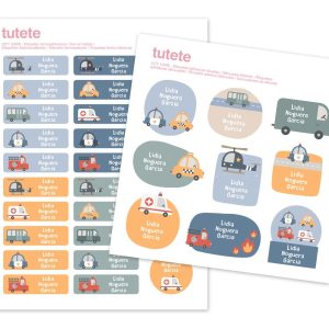 Etichette Adesive 29pz City Cars – Tutete