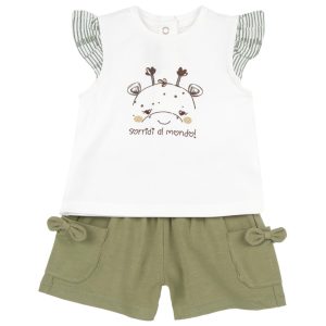 Completo Maglietta M/C con Short Verdi – Chicco