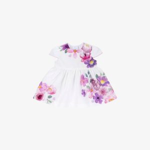 ABITO M/C B.CO CON FIORI FUXIA – CHICCO